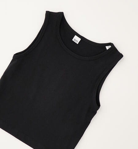 Canotta da ragazza NERO-0658