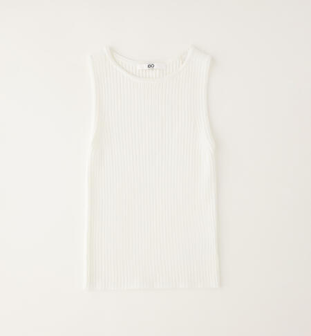Girls' vest top CREAM
