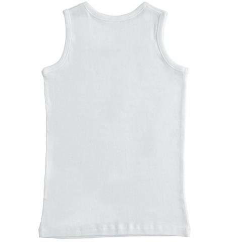 Boy¿s cotton tank top  from 8 to 16 years by iDO BIANCO-0113