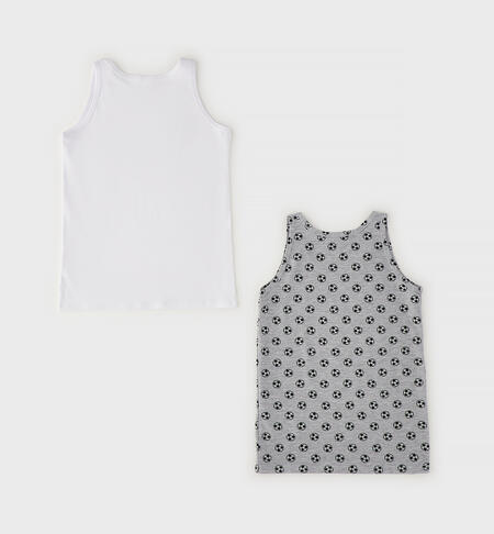 Canottiere intime bambino GRIGIO-NERO-6CFZ