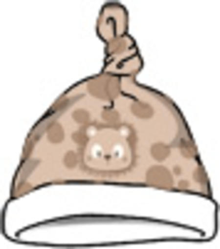 Cappellino cuffia neonato varie fantasie da 0 a 24 mesi iDO BEIGE-CACAO-6UX5