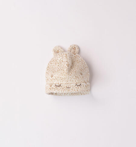 Cappellino neonata animalier iDO PANNA-BEIGE-6WM1