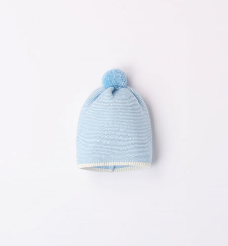 iDO tricot hat for babies from 1 to 24 months AZZURRO-3872