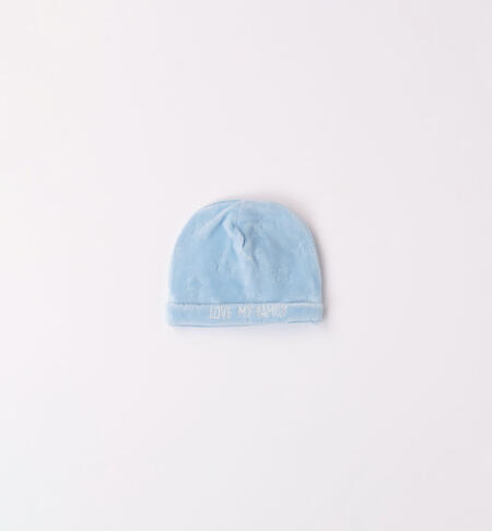 Star hat for baby boy LIGHT BLUE