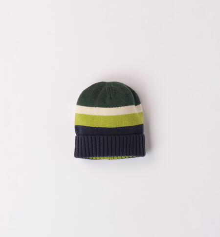iDO knitted hat for boys aged 9 months to 8 years VERDE-4727