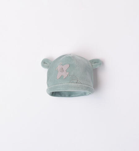 Cappello ciniglia neonato con aereo da 1 a 24 mesi iDO L.GREEN-4136