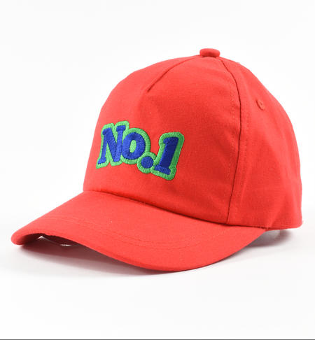 iDO cap with visor for boys from 9 months to 8 years ROSSO-2235