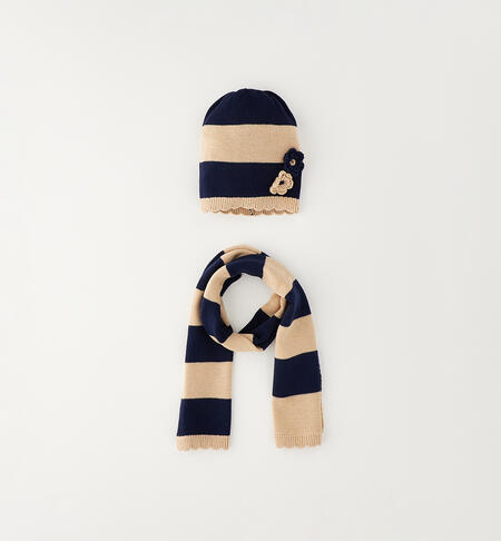 Cappello e Sciarpa bambina BEIGE-0734