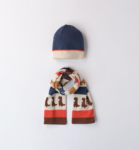 Children's hat and scarf BLUE