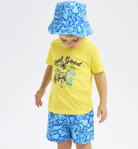 Boys' seaside hat AVION-BLU-6AFS