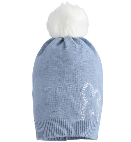 Cappello neonato coniglietto - da 0 a 24 mesi iDO AZZURRO-3814