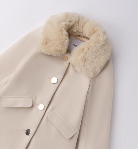 Cappotto bambina iDO ECRU'-0154