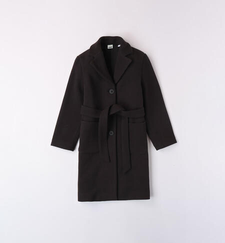 Cloth coat for girls BLACK