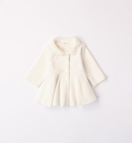 iDO fleece coat for girls from 1 to 24 months PANNA-0112