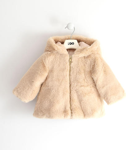Baby girls winter coat from 9 months to 8 years iDO NATURAL BEIGE-0343