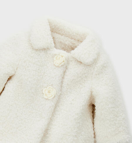 Cappotto per neonata PANNA-0112