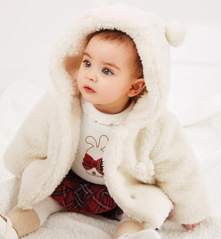 Baby girl teddy coat from 1 to 24 months iDO PANNA-0112