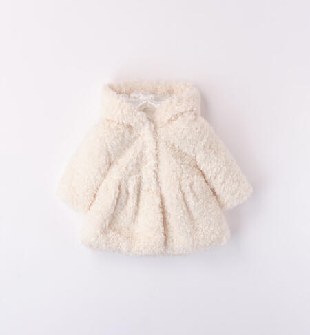 iDO teddy coat for baby girls from 1 to 24 months PANNA-0112