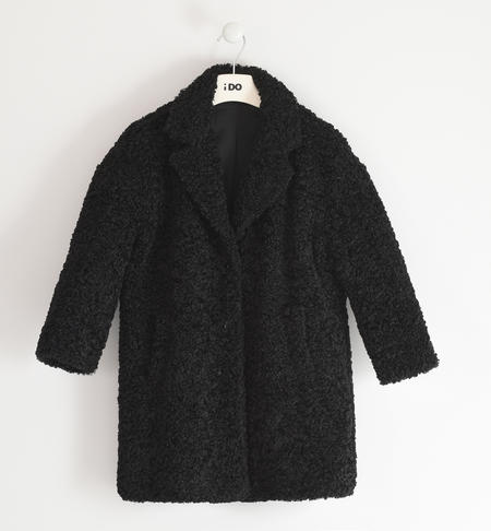 Girl teddy coat from 8 to 16 years old iDO NERO-0658