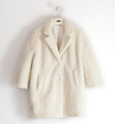 Cappotto teddy ragazza - da 8 a 16 anni iDO PANNA-0112