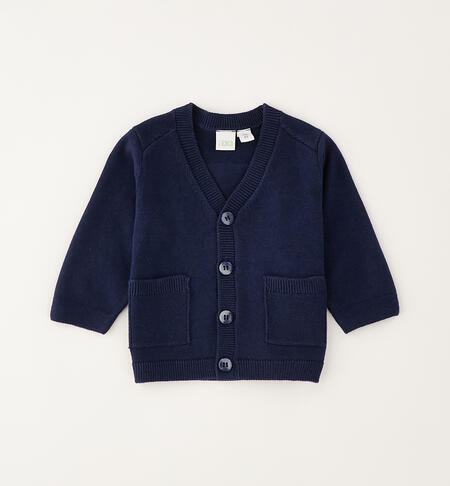 Cardigan 100% cotone neonato NAVY-3885