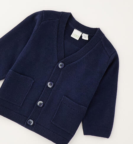 Cardigan 100% cotone neonato NAVY-3885