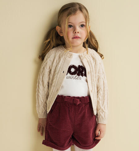 iDO cardigan for girls CREAM