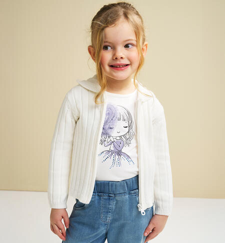 Girls' cardigan CREAM