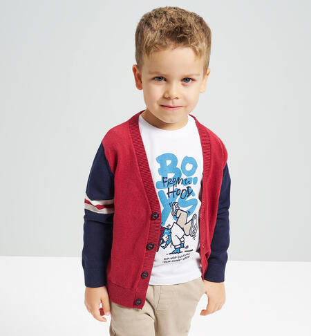 Cardigan bambino ROSSO