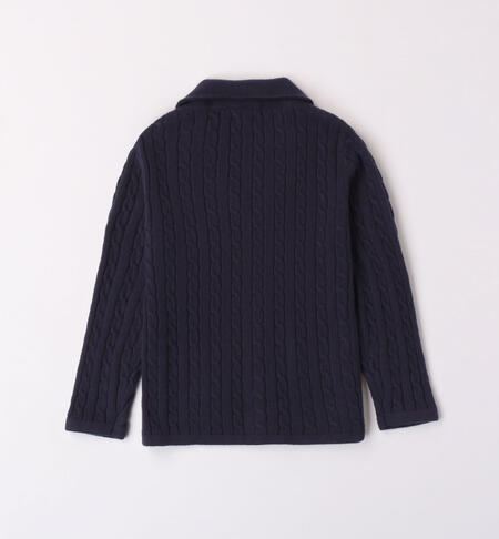 iDO cardigan with pockets for boys aged 9 months to 8 years NAVY-3885
