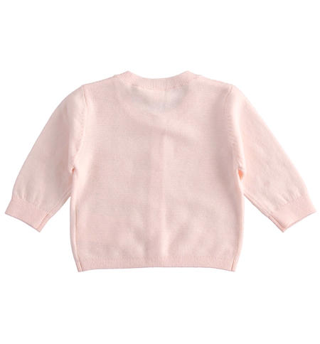 Tricot baby girl cardigan from 1 to 24 months iDO ROSA-2512