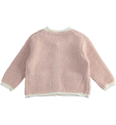 Tricot bouclé baby girl cardigan from 1 to 24 months iDO ROSA-2913
