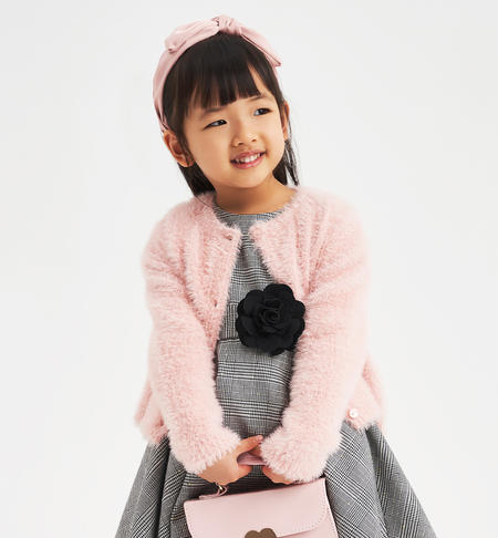 Girl's heart warmer cardigan from 9 months to 8 years iDO ROSA-2513