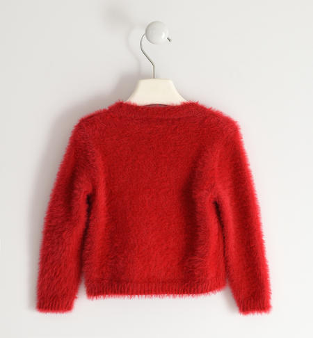 Girl's heart warmer cardigan from 9 months to 8 years iDO ROSSO-2253