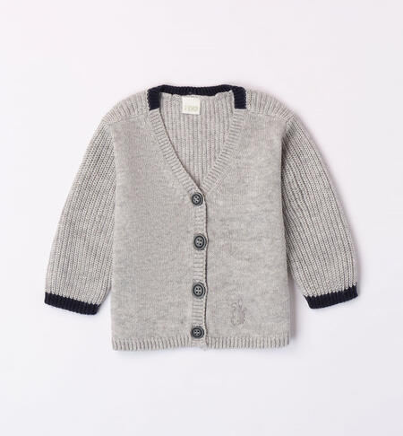 Cardigan bimbo in tricot da 1 a 24 mesi iDO GRIGIO MELANGE-8992