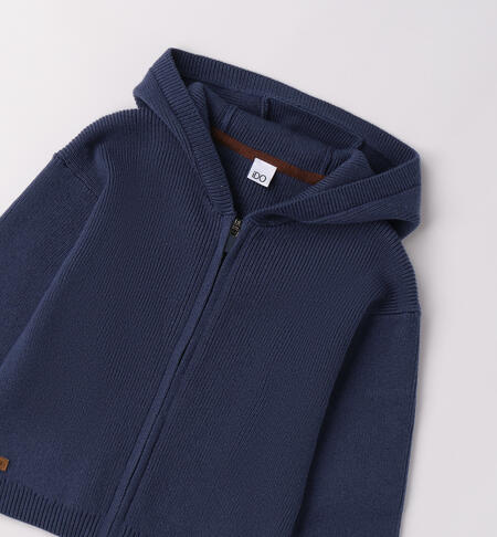 Cardigan con cappuccio BLU-3656