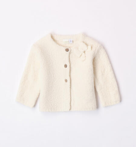 iDO cardigan with bow for girls from 1 to 24 months PANNA-0112