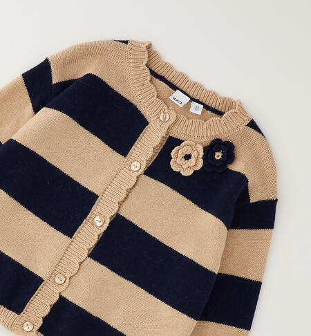 Cardigan da bambina BEIGE-0734