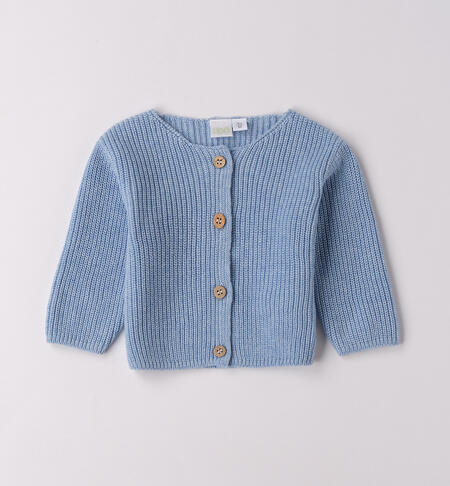 Cardigan da neonata AZZURRO MELANGE-8925