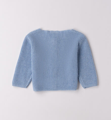 Cardigan da neonata AZZURRO MELANGE-8925