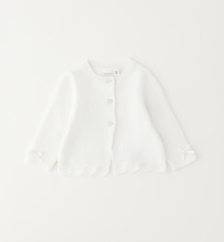 Cardigan da neonata iDOMini BIANCO