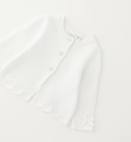 Cardigan da neonata iDOMini BIANCO-0113