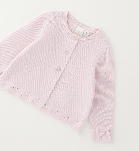 Cardigan da neonata iDOMini LIGHT PINK-2481