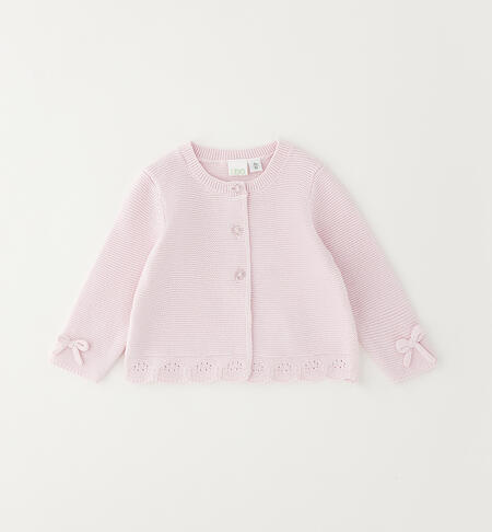 Cardigan da neonata iDOMini LIGHT PINK-2481