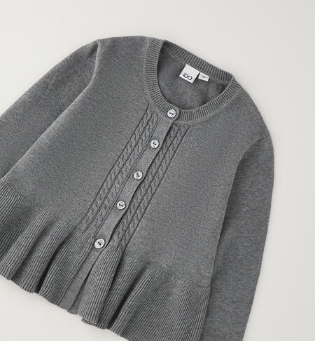 Cardigan iDO bambina GRIGIO MELANGE-8970