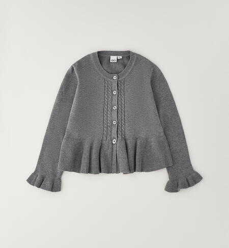 Cardigan iDO bambina GRIGIO MELANGE-8970