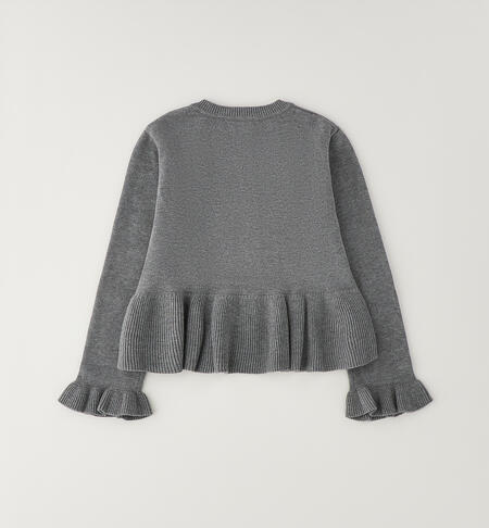 Cardigan iDO bambina GRIGIO MELANGE-8970
