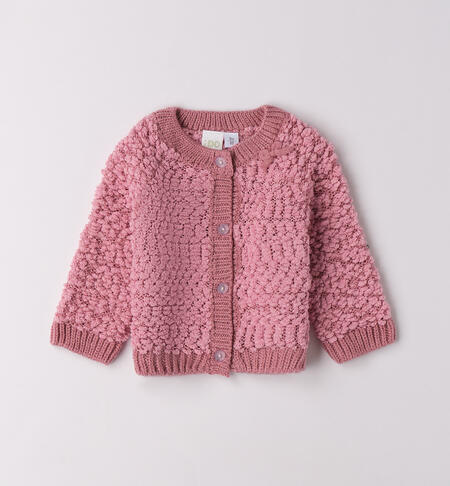 Cardigan iDO neonata ROSA ANTICO-2748