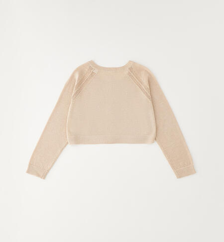 Cardigan iDO per bambina BEIGE-1033