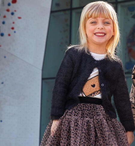 Cardigan iDO per bambina NERO